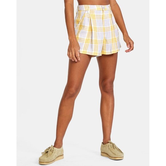 RVCA Women's Downer Woven Short Size 30 In Lavender - Picture 1 of 14